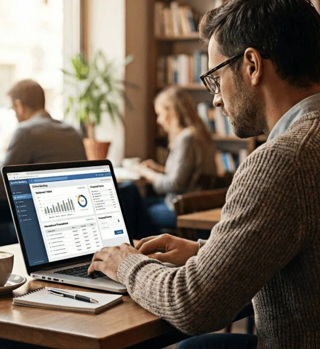 Internationale afrekening specialist positie illustratie